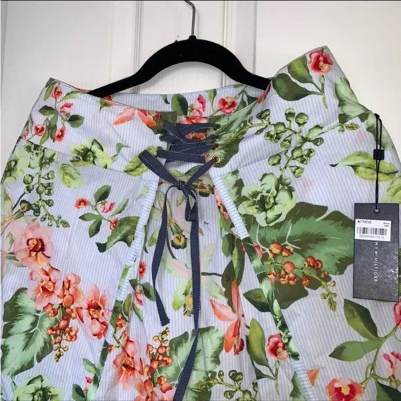 NEW! $109 TOMMY HILFIGER Floral Maxi Skirt Sz 4 BOHO Bohemian - Picture 2 of 11